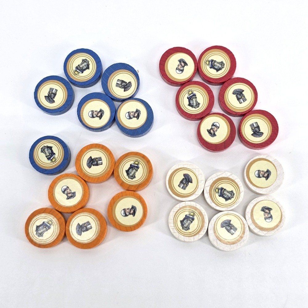 Catan Expansion Cities & Knights Blue Red Orange White Replacement Game Pieces